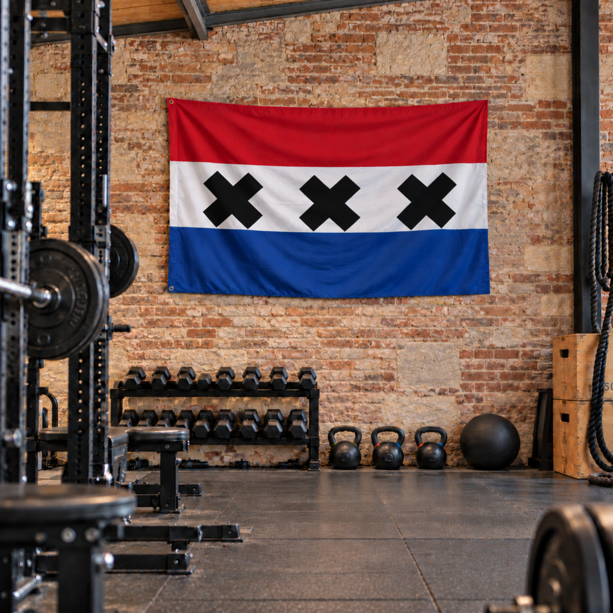 Vlag van Amsterdam (Driekleurige variant)