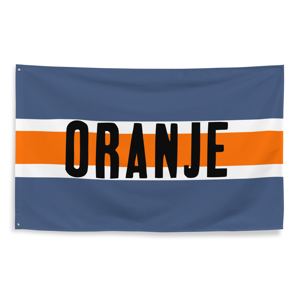 Vlag geïnspireerd op de armbanden van het Nederlandse verzet (Driekleurige variant)