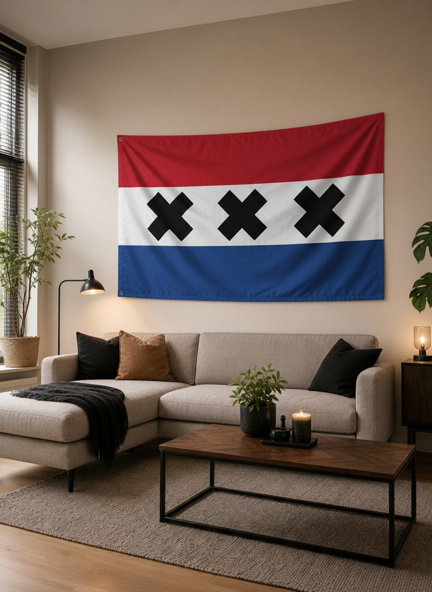 Vlag van Amsterdam (Driekleurige variant)